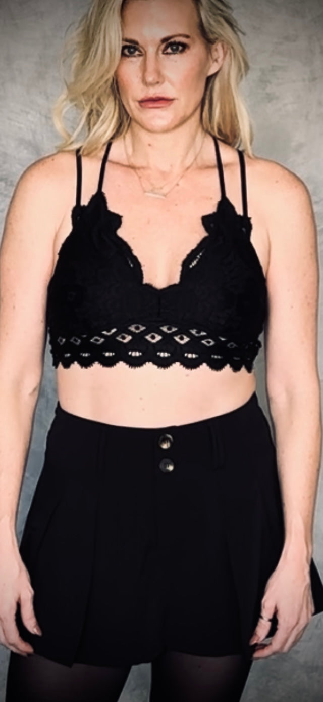 Lace Bralette in Black