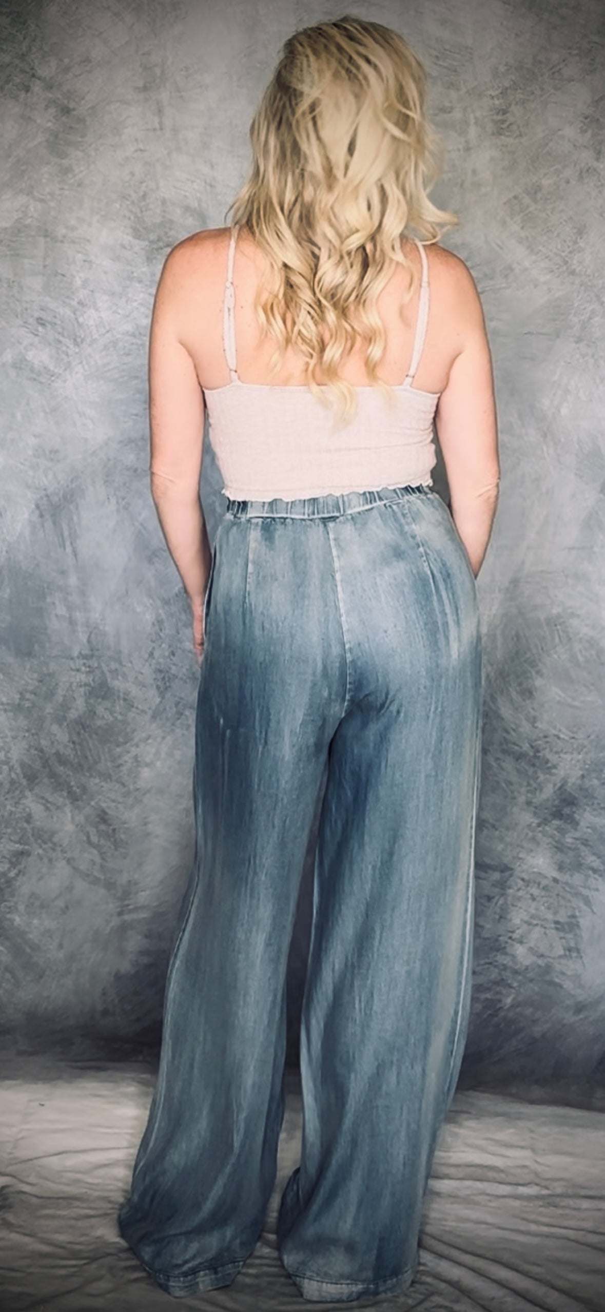 Denim Wide Leg Trouser