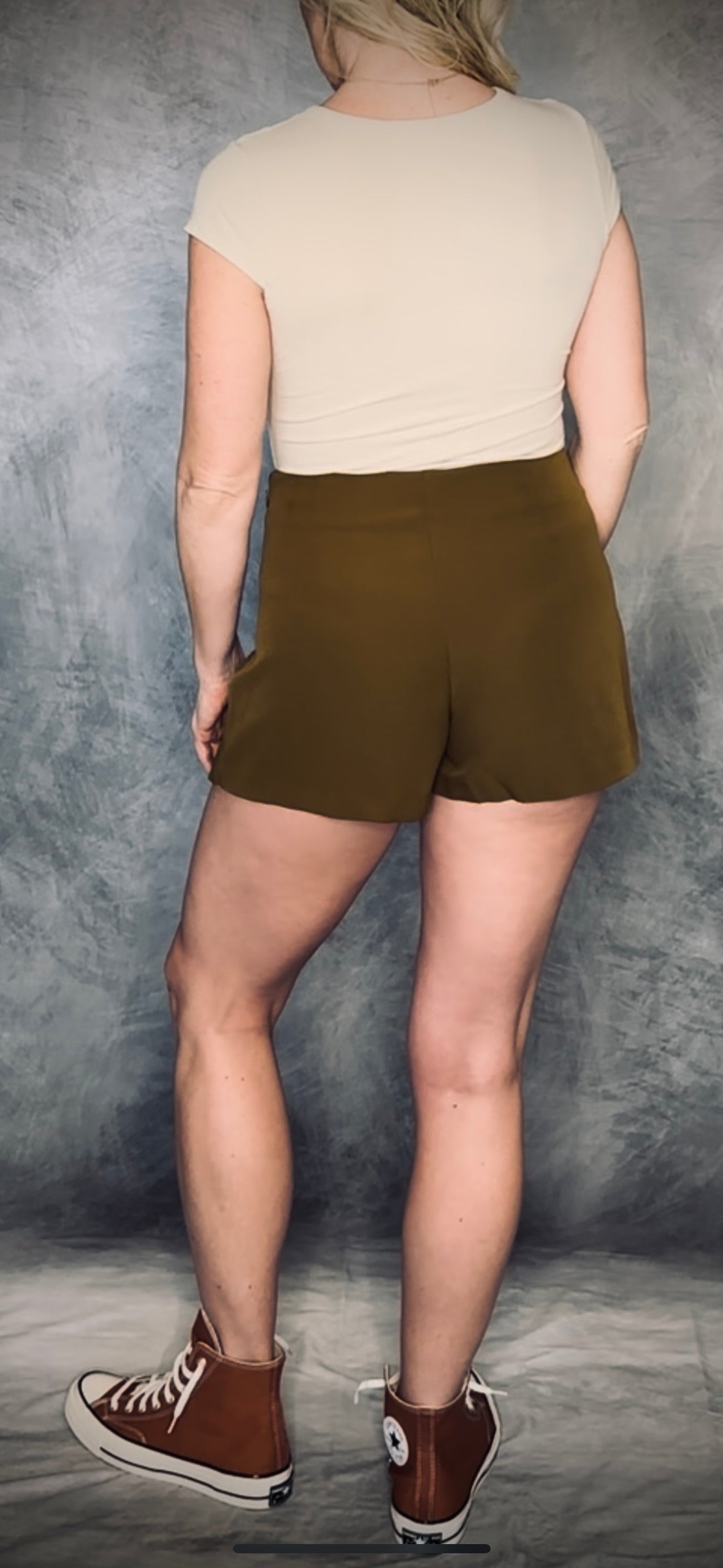 Wrap Skort in Olive Oil